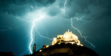 lightning in the city