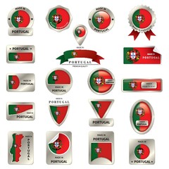 Collection of belgium labels