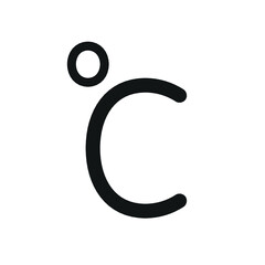 Fototapeta premium Celsius degree icon 