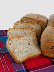 tasty hhomemade loaf of bread close up