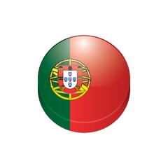 Obraz premium Portugal button