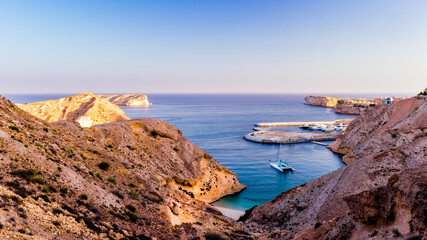 Morning View of Shangri-La Marina by the Gulf of Oman