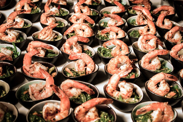 shrimps catering service seafood buffet wedding food