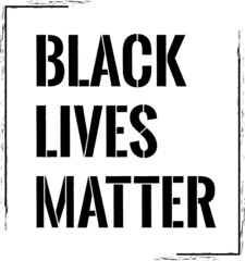 Black Lives Matter Stencil Street Graffiti illustration Spray
