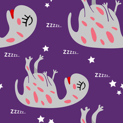 Seamless pattern with dinosaurs. Paper and Textile design