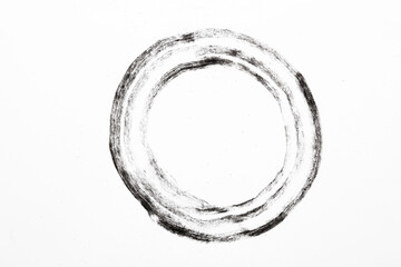 Black charcoal scribble on white background, activated charcoal powder for facial mask, skin care and beauty, macro