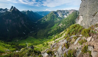 High angle view of the Yellowstone National Park