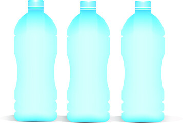 water bottle on white background vector