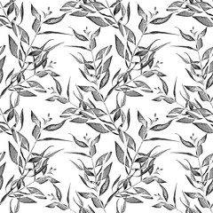Obraz premium Butterfly leaves, seamless pattern.