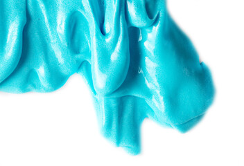 Blue slime isolated on a white background