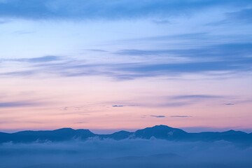 群馬県・御飯岳の夕景