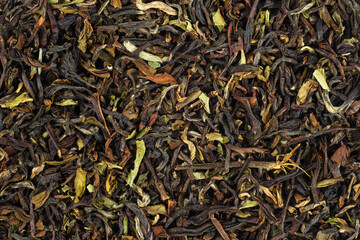 Chinese black tea (darjeeling).Food background