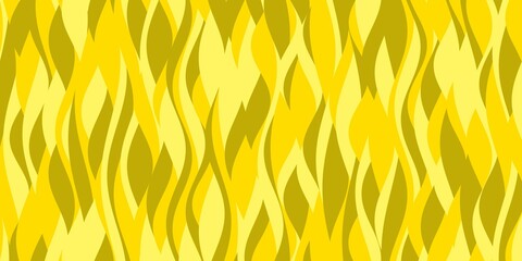 三色の波が重なった幾何学模様