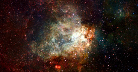 Obraz na płótnie Canvas Galactic background. Elements of this image furnished by NASA