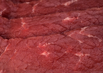 Sliced beef food close-up background