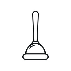 plunger - plumbing icon vector design template
