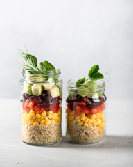 Healthy vegan food concept