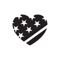 USA heart design