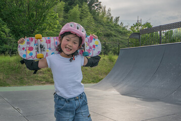 スケートボード女子