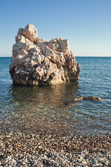 Aphrodite's rocks at Petra tou Romiou near Limassol, Cyprus