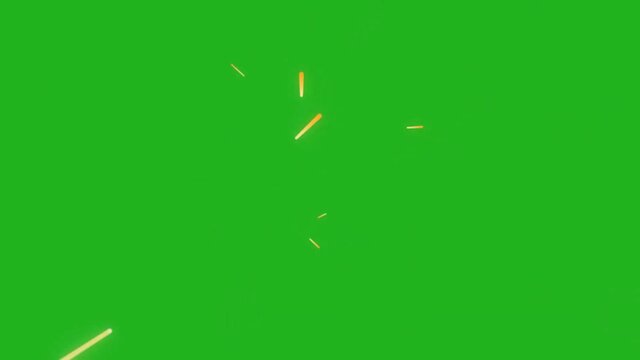 Bullet shots motion graphics with green screen background