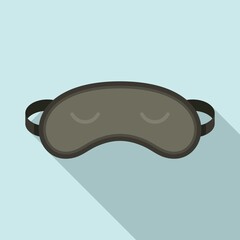 Sleep mask icon. Flat illustration of sleep mask vector icon for web design