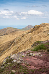 Mountain range nature landscape.