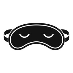 Sleep mask icon. Simple illustration of sleep mask vector icon for web design isolated on white background
