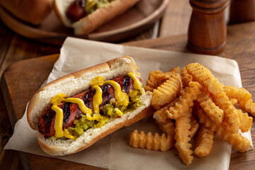 Grilled Hot Dog on a Bun
