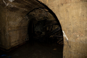 Fototapeta na wymiar an old bunker from the world war