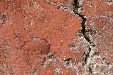 texture, crack on burgundy concrete.natural pattern for the designer
