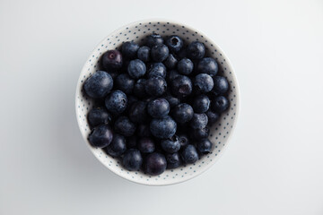 Close-up of blueberries on a wooden Board. Fresh berries