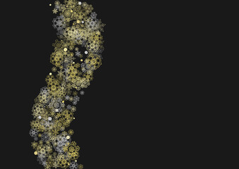 Christmas and New Year snowflakes