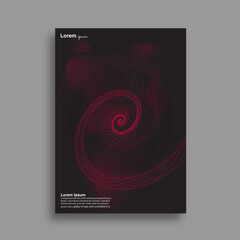 Abstract line art minimal cover design