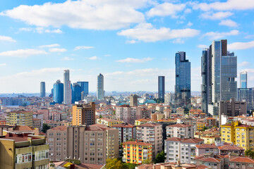 Fototapeta na wymiar Istanbul view from the city center. Turkey.