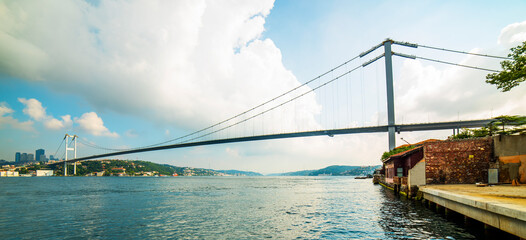 Istanbul Bosphorus Bridge in Istanbul, Turkey.