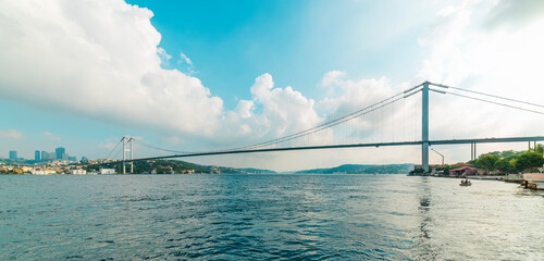 Istanbul Bosphorus Bridge in Istanbul, Turkey.