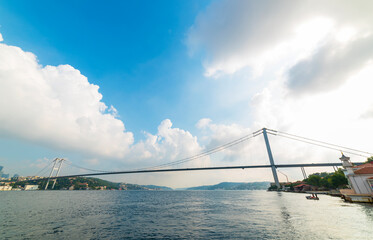 Istanbul Bosphorus Bridge in Istanbul, Turkey.