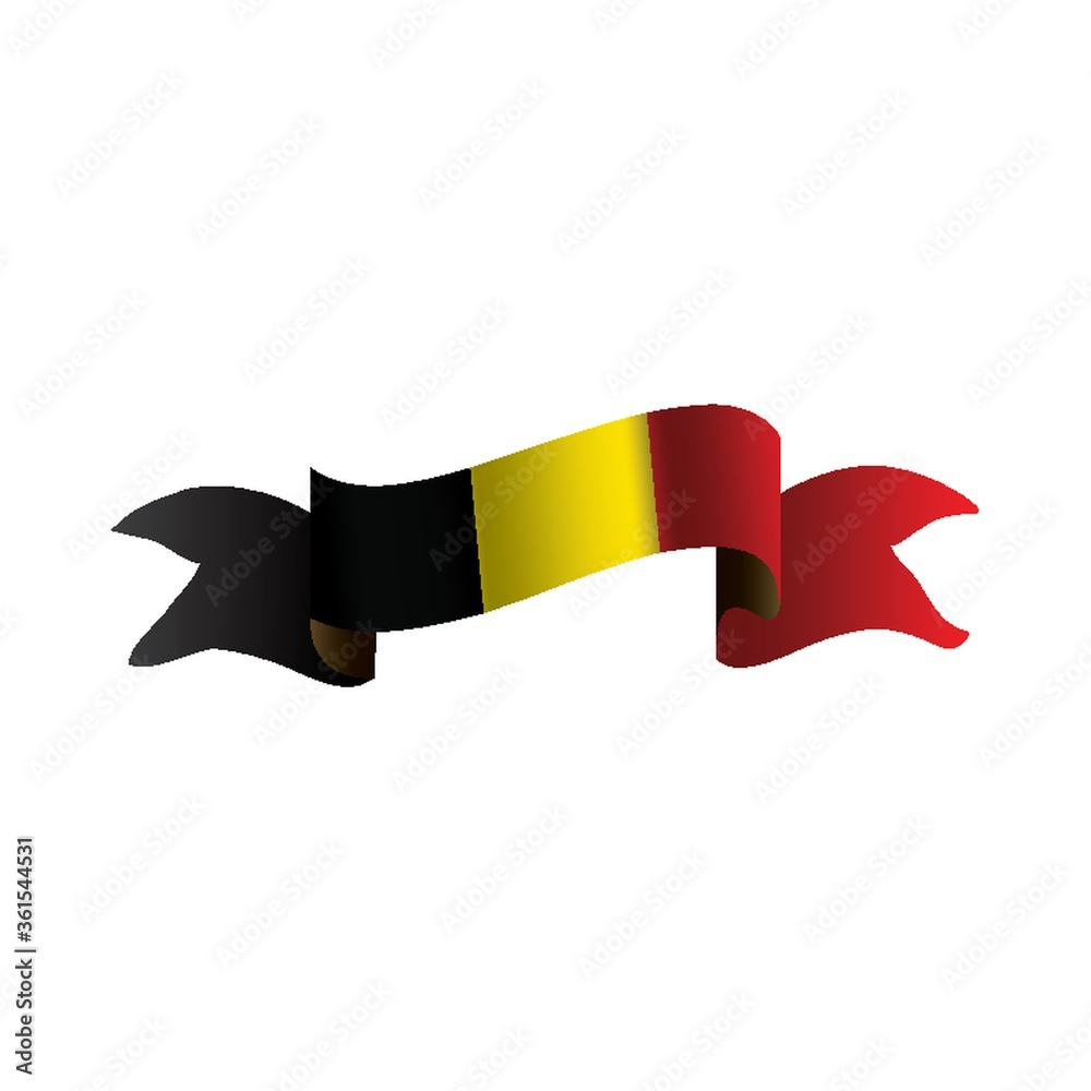 Poster belgium flag banner