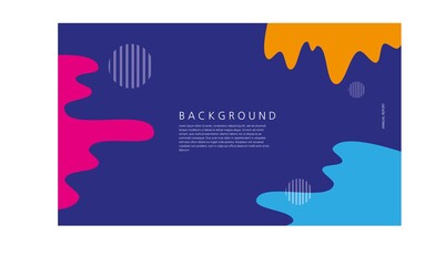 Dynamic textured background design in 3D style in blue, pink, orange. Can be used for posters, placards, brochures, banners, web pages, headers, covers and more 