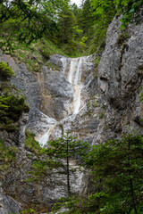 waterfall in Fölz gorge in Styria, Austria 