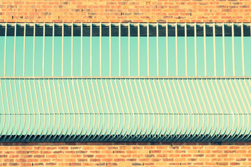 Grid brick wall