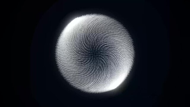 Abstract Wireframe Shapes Stopmotion Seamless Looping/ 4k animation of an abstract background with glowing wireframe circle shapes seamless looping