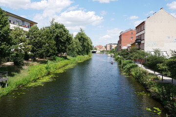 Fototapeta na wymiar Brandernburger Stadtkanal in Brandenburg an der Havel