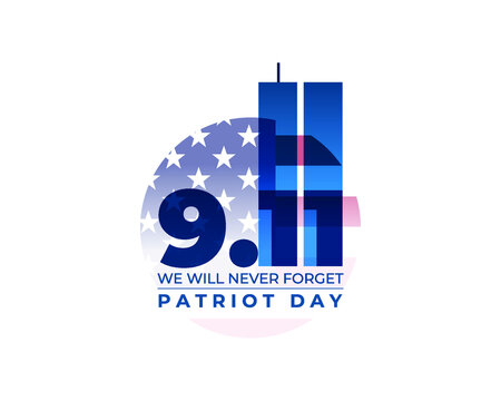 vector illustration for american patriot day - we will never forget