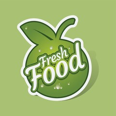 Fresh food sticker