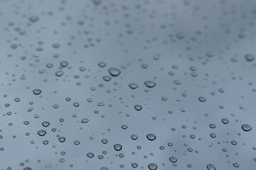 Summer gray rainy day