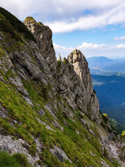 Romania, Bucegi Mountains, The Tooth between the Fangs, Malin Ridge