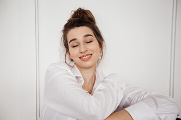 portrait of a young smiling woman