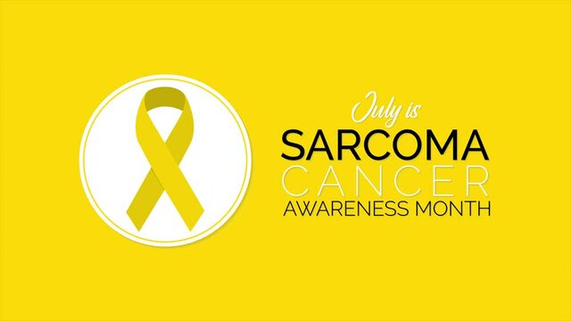 Video animation on the theme of Sarcoma Cancer awareness month observed each year during July. Motion graphics.